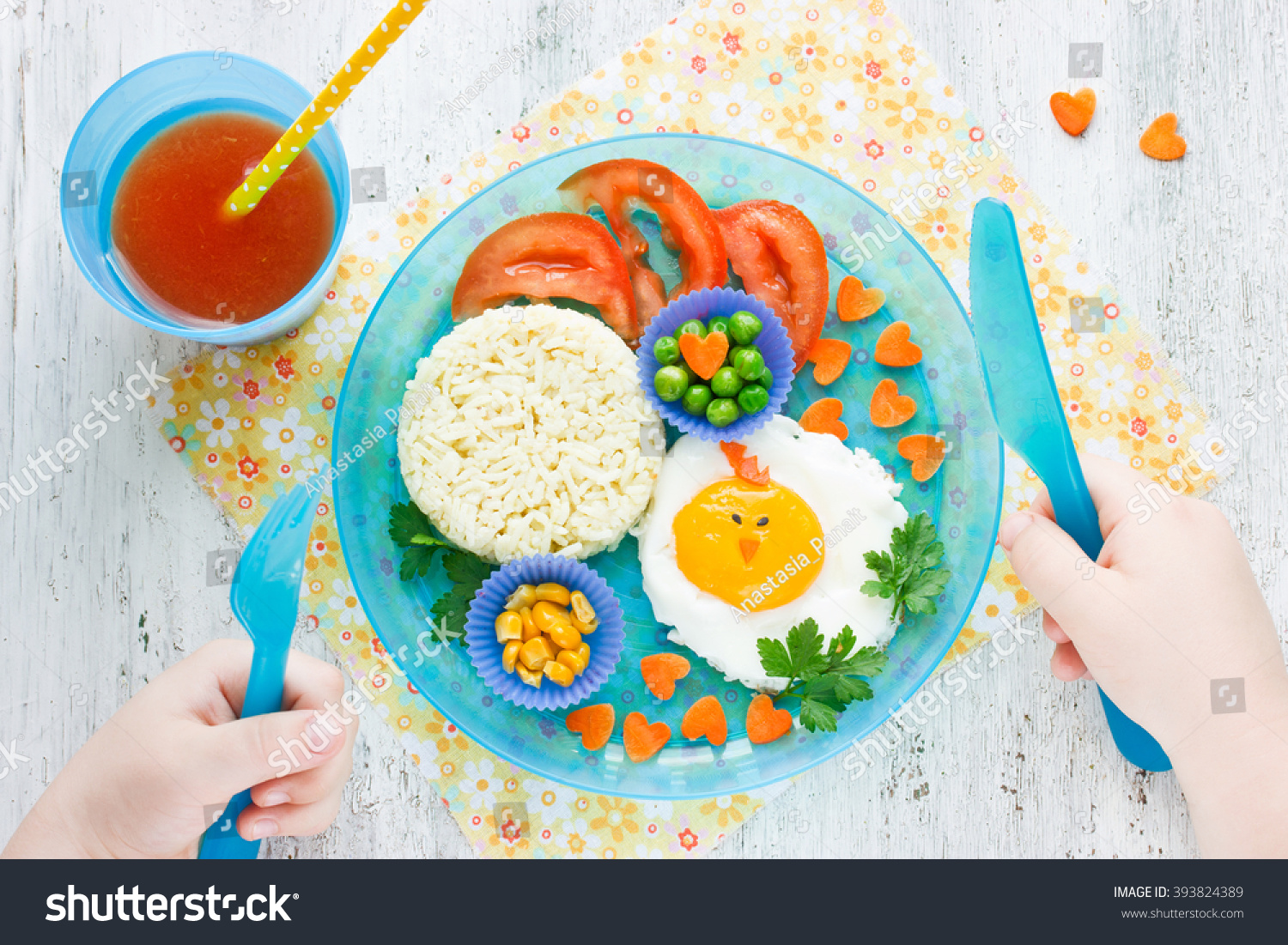 Concept Healthy Food Child Food Art Stock Photo Edit Now 393824389