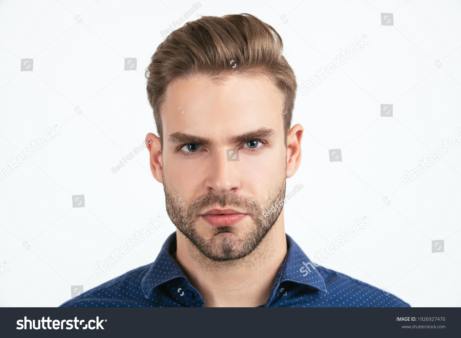 Concept Mens Beauty Unshaven Guy Barbershop Stock Photo (Edit Now ...