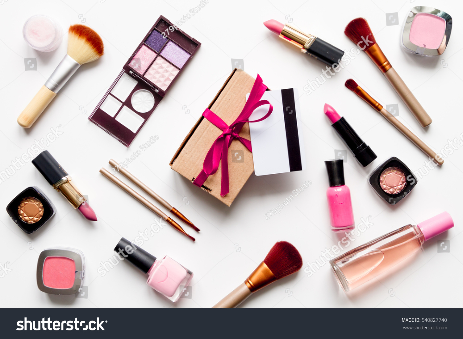 Concept Online Shopping Cosmetics On White Stock Photo 540827740 ...