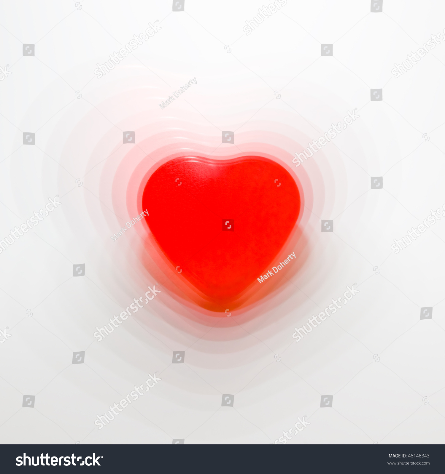 Conceptual Heart Shape With Pulsating Lines. Possible Use To Depict A ...