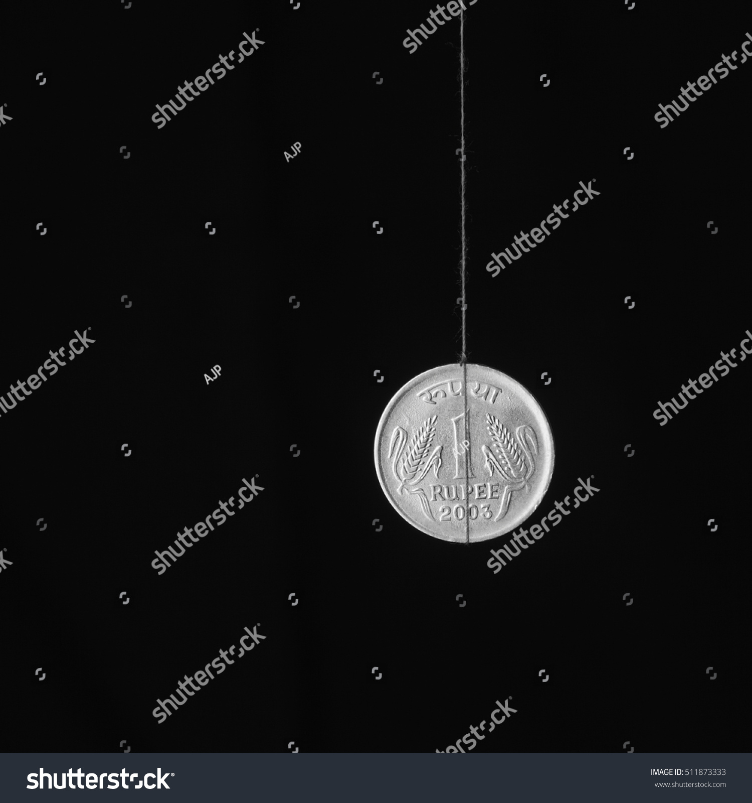Conceptual Image Indian Coin Hangs On Stock Photo 511873333 Shutterstock