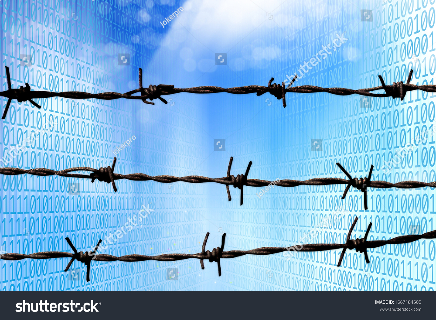  Light Blue Resting Curve Template Design Featuring Conceptual Internet Security