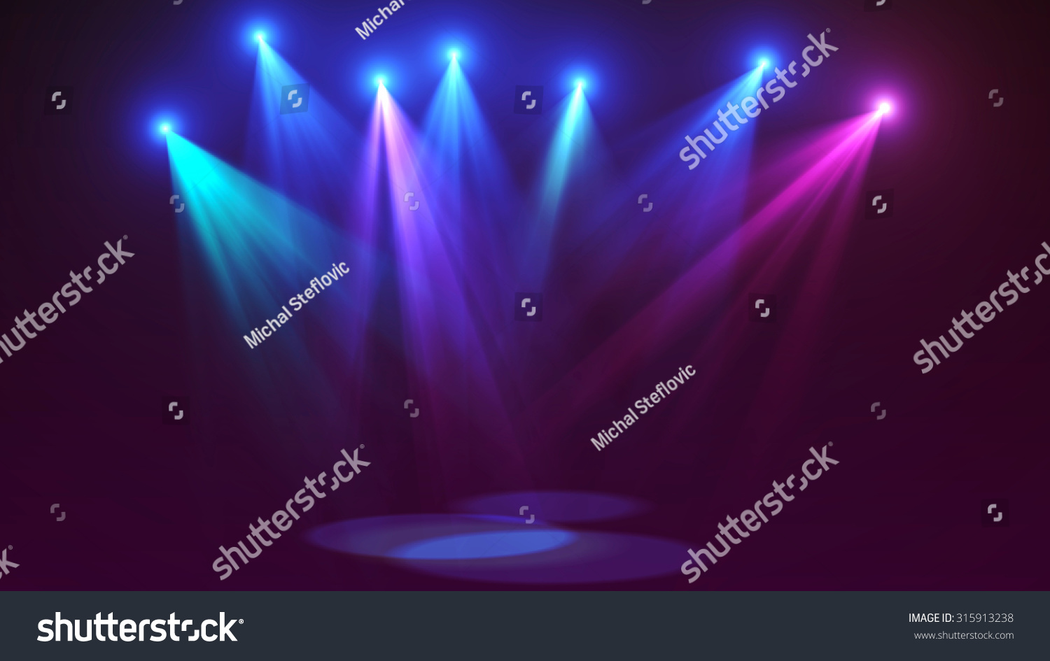 Concert Stage Lights Super High Resolution Stock Illustration 315913238 ...