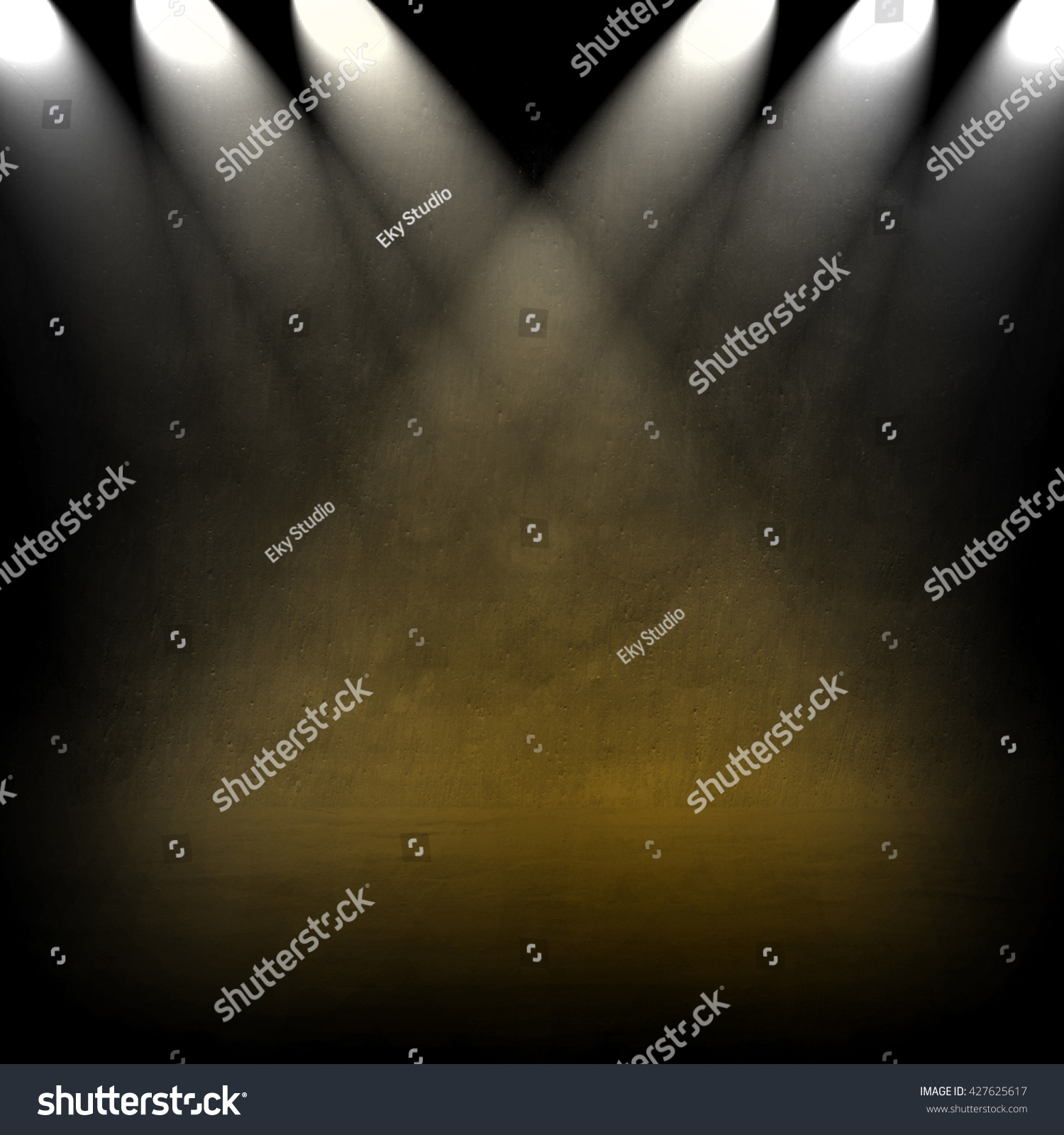 Concrete Wall Spotlight Background Stock Illustration 427625617 ...