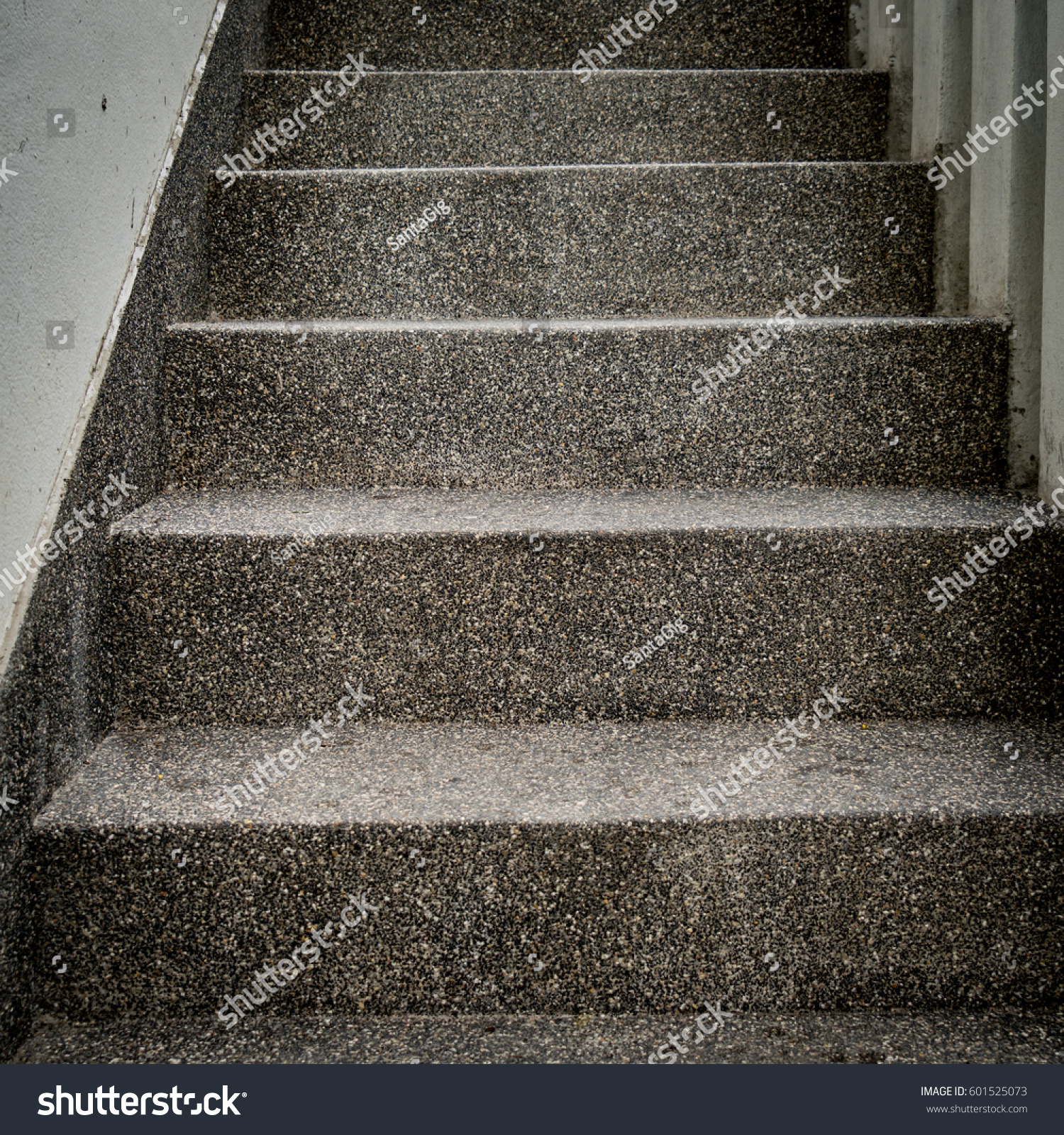 Concrete Small Gravel Texture Staircase Stock Photo 601525073 ...