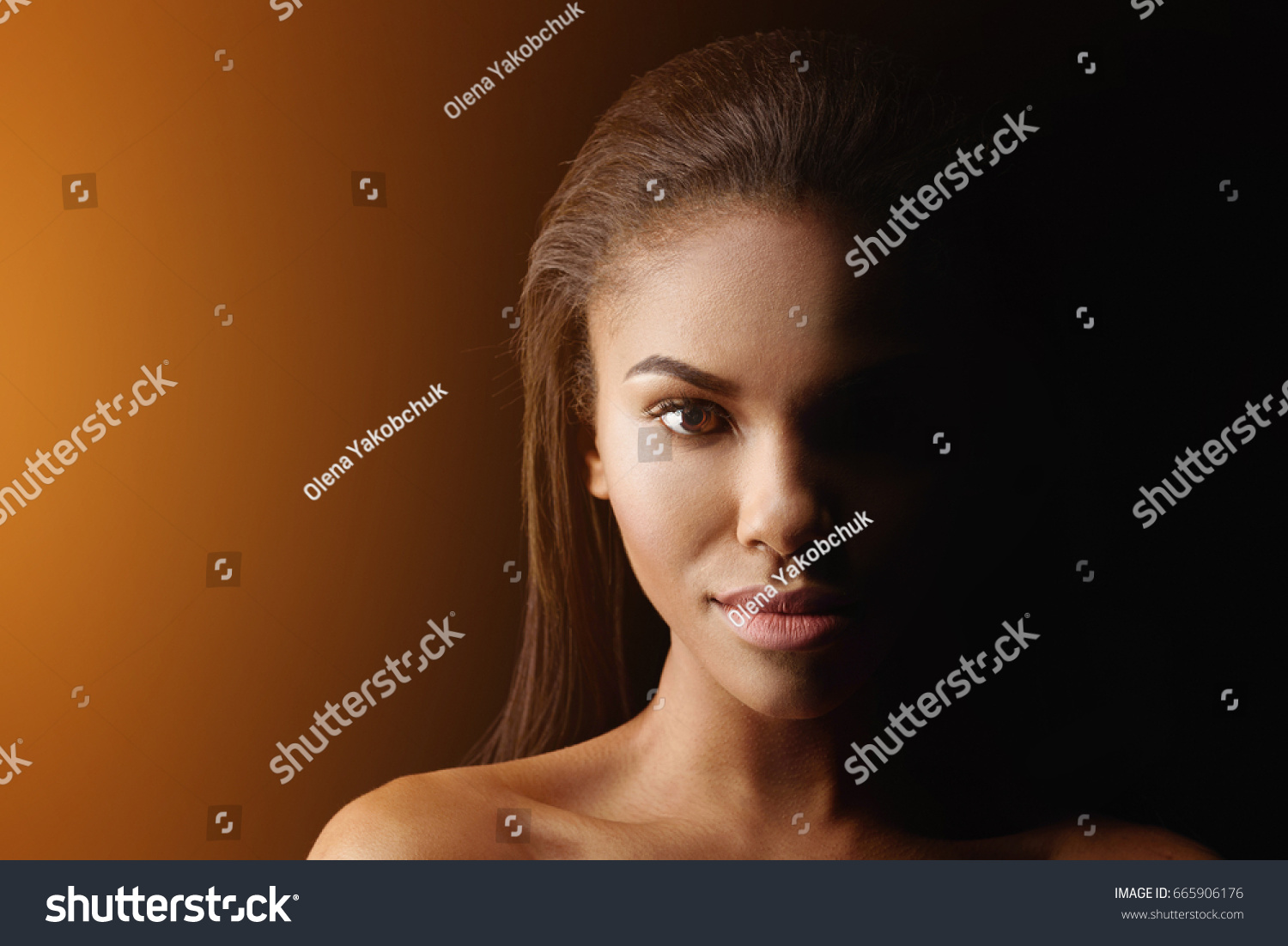 Confident Naked African Woman Posing Stock Photo Shutterstock