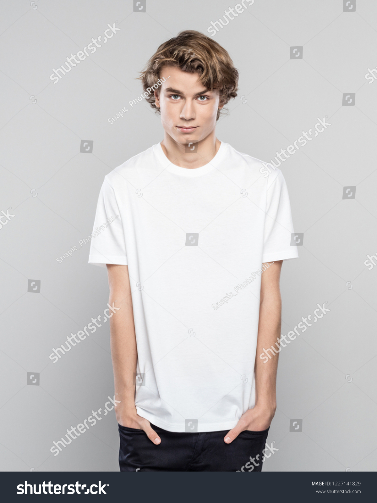 boy with white t shirt