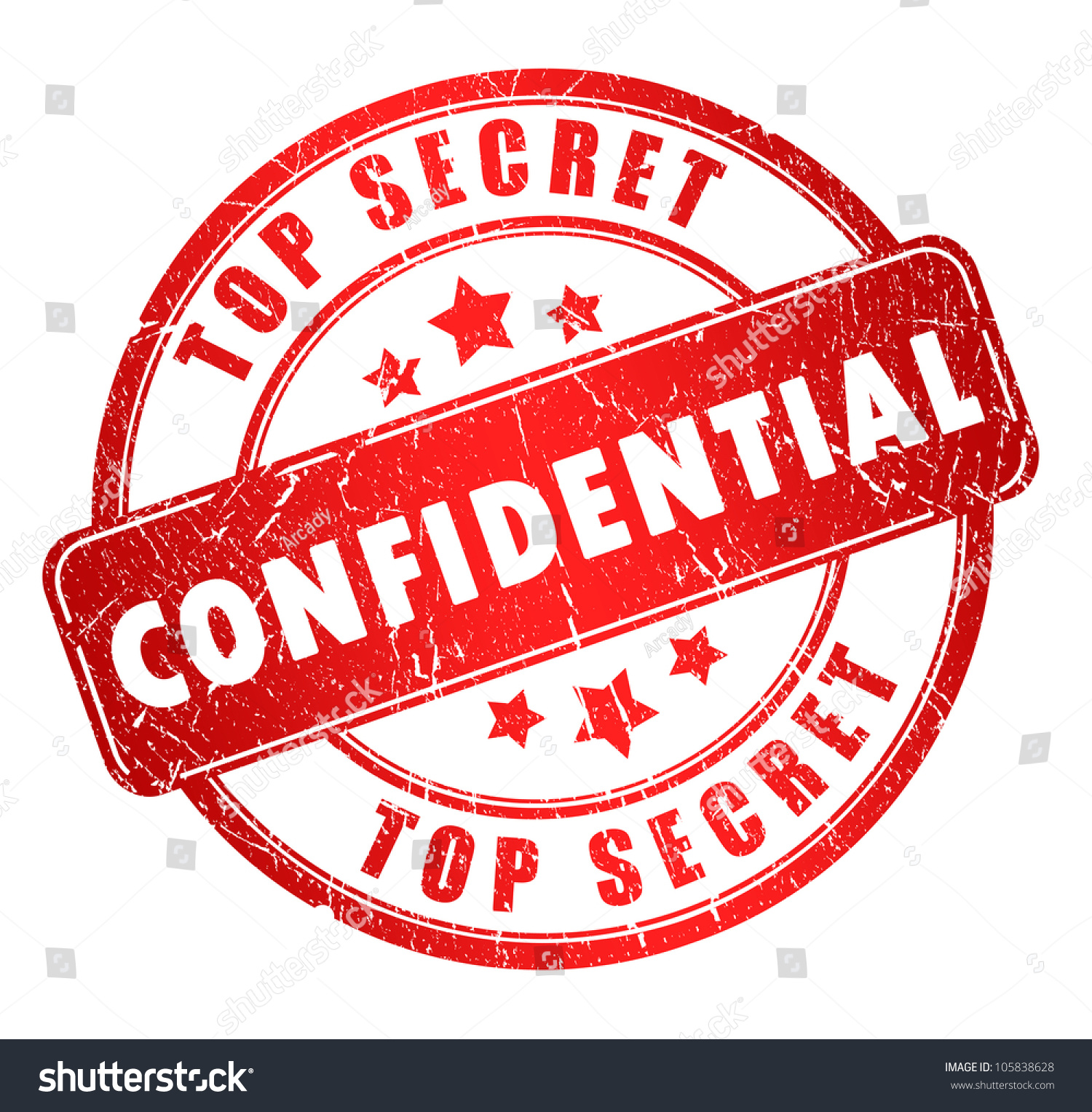 Confidential Stamp Stock Illustration 105838628 - Shutterstock