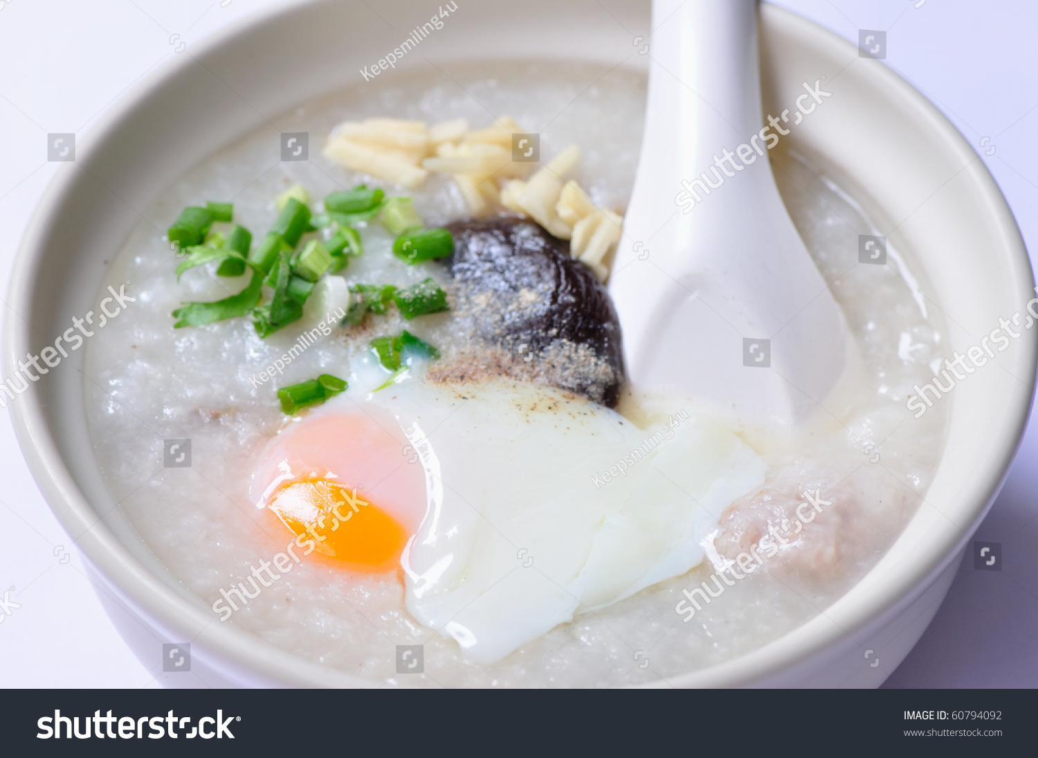 Congee, The Traditional Chinese Breakfast Stock Photo 60794092 ...