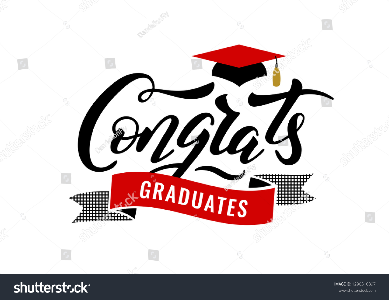 Congrats Graduates Class 2019 Graduation Party Stock Illustration ...