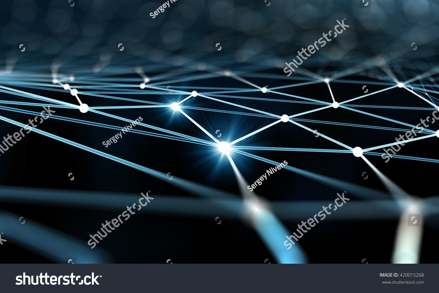 Connected Lines Background Stock Illustration 420015268