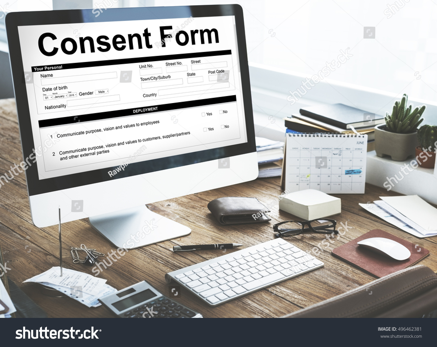 Consent Form Healthcare Medical Hospital Concept Stock Photo Edit