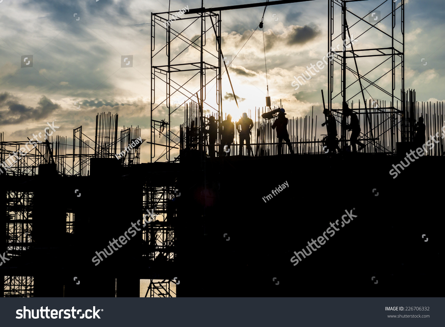 Construction Site Sunset Stock Photo 226706332 | Shutterstock