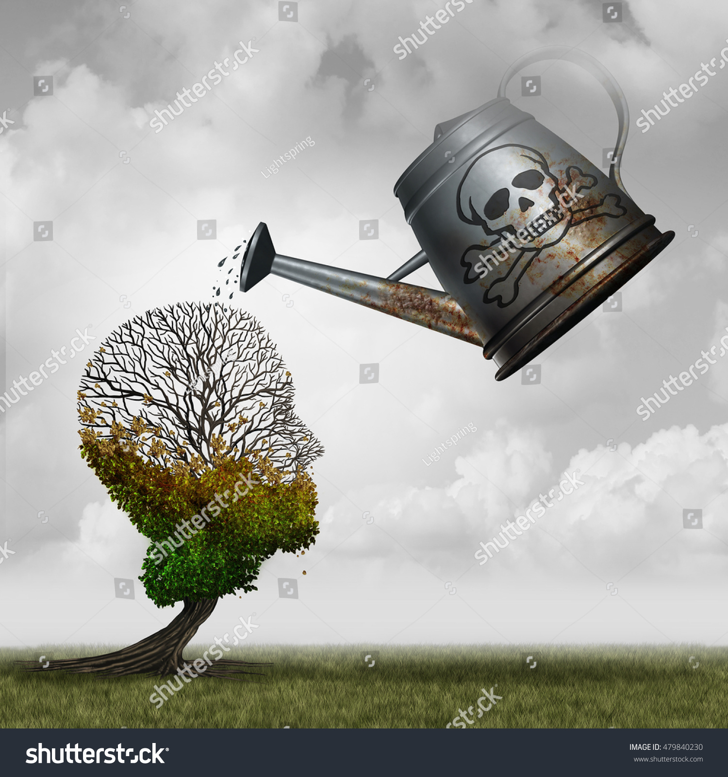 74 722 Poison Tree Images Stock Photos Vectors Shutterstock   Stock Photo Contaminated Water Concept And Environmental Problem Symbol As A Toxic Watering Can Pouring Poison 479840230 