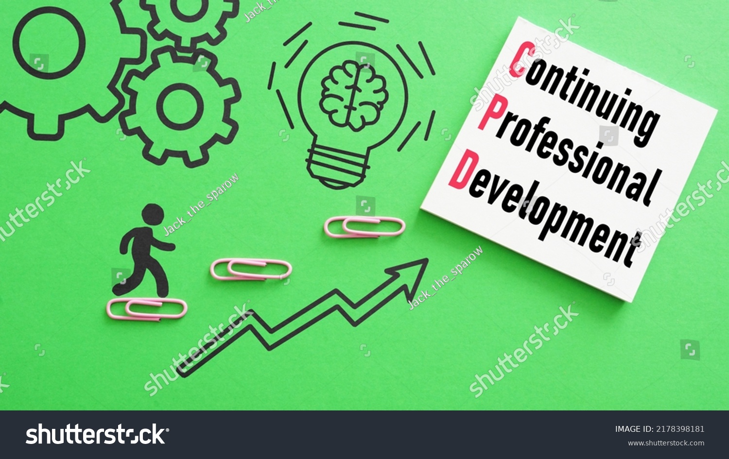 continuing-professional-development-cpd-shown-using-stock-photo