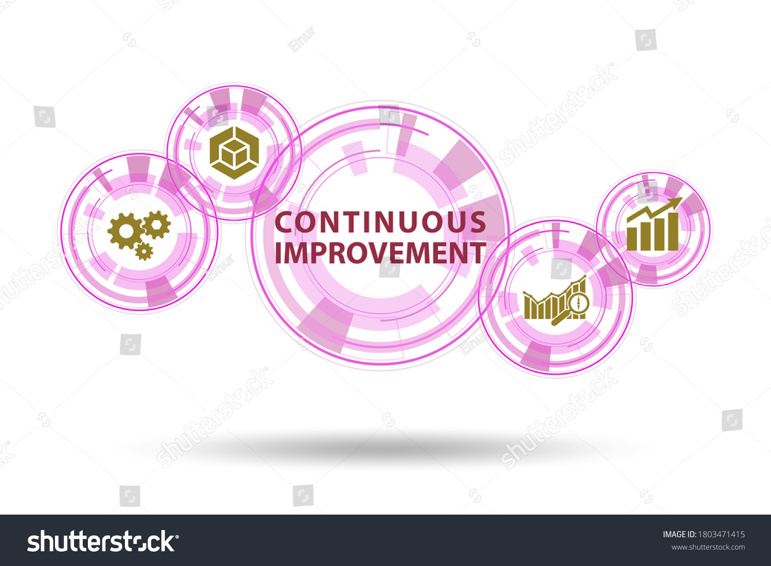 Continuous Improvement Concept Business Stock Illustration 1803471415