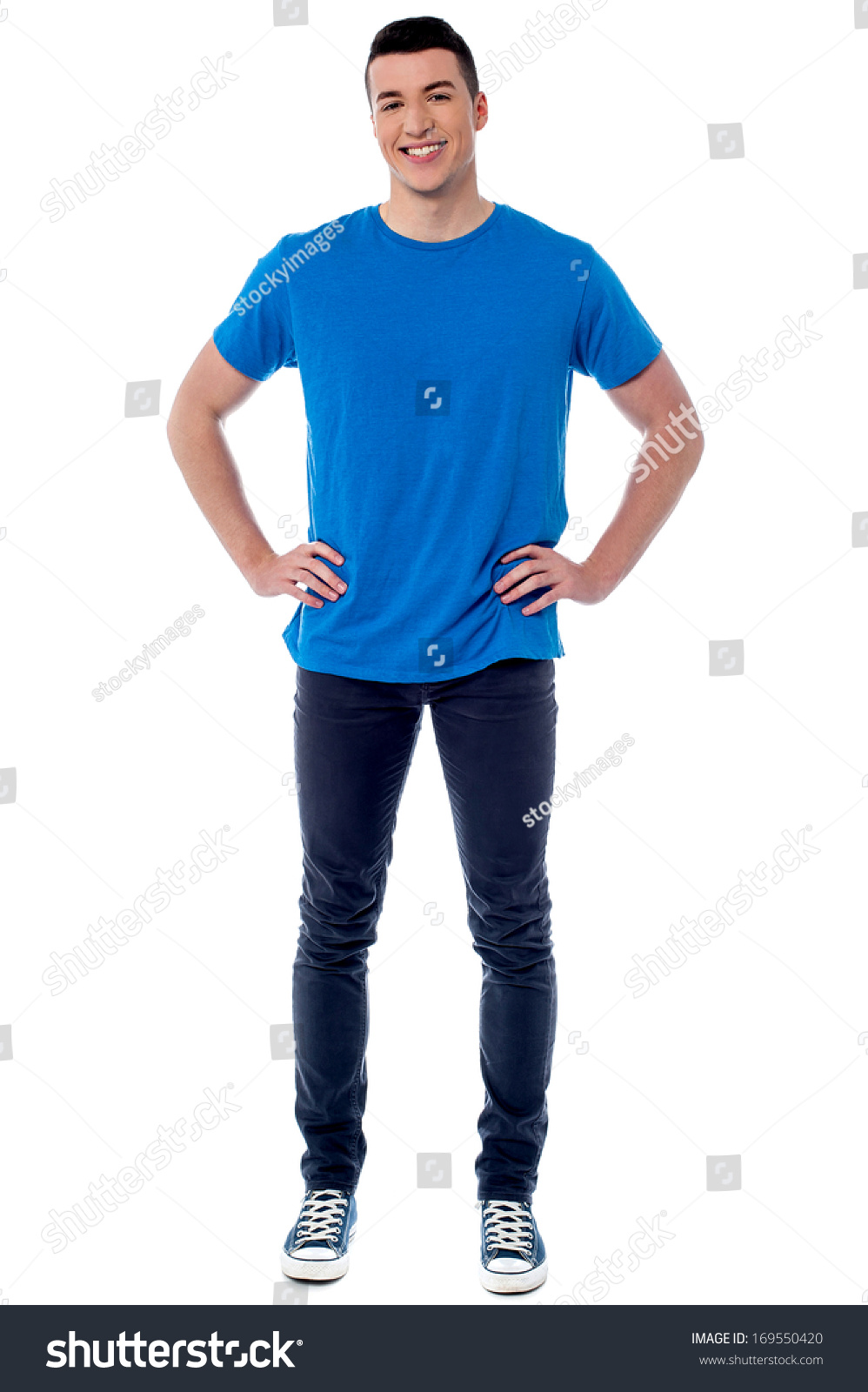 Cool Young Guy Isolated Over White Stock Photo (Edit Now) 169550420 ...