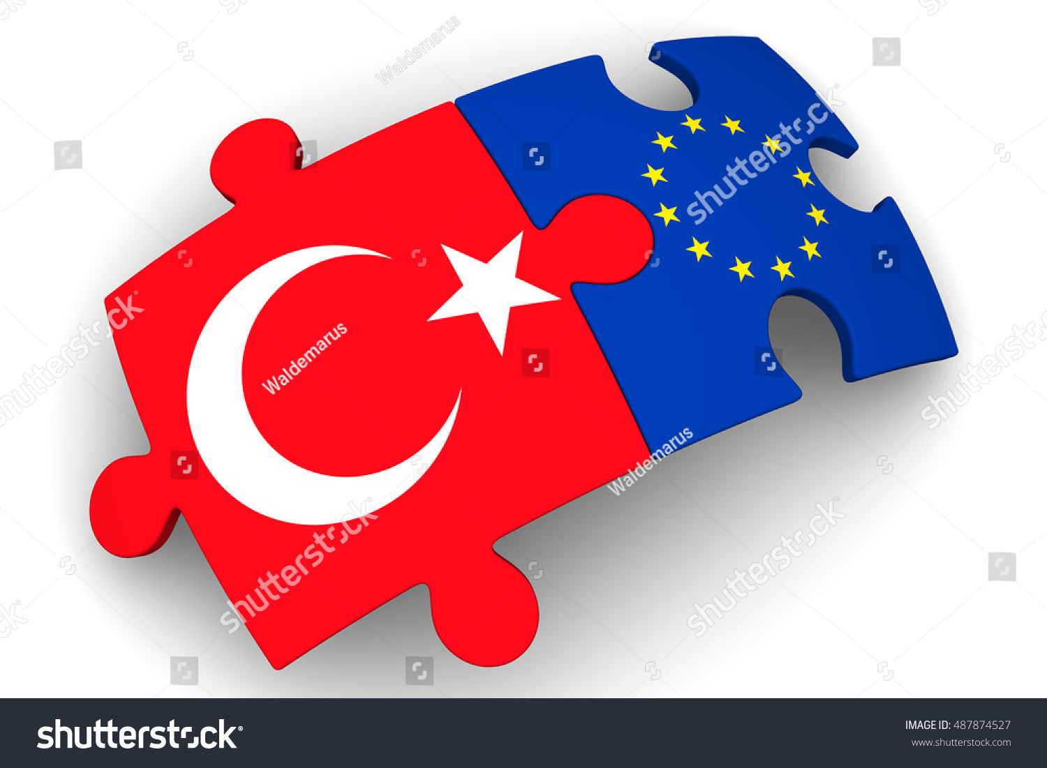 Uncategorized Turkey Puzzles cooperation between european union turkey puzzles stock the and with flags of union
