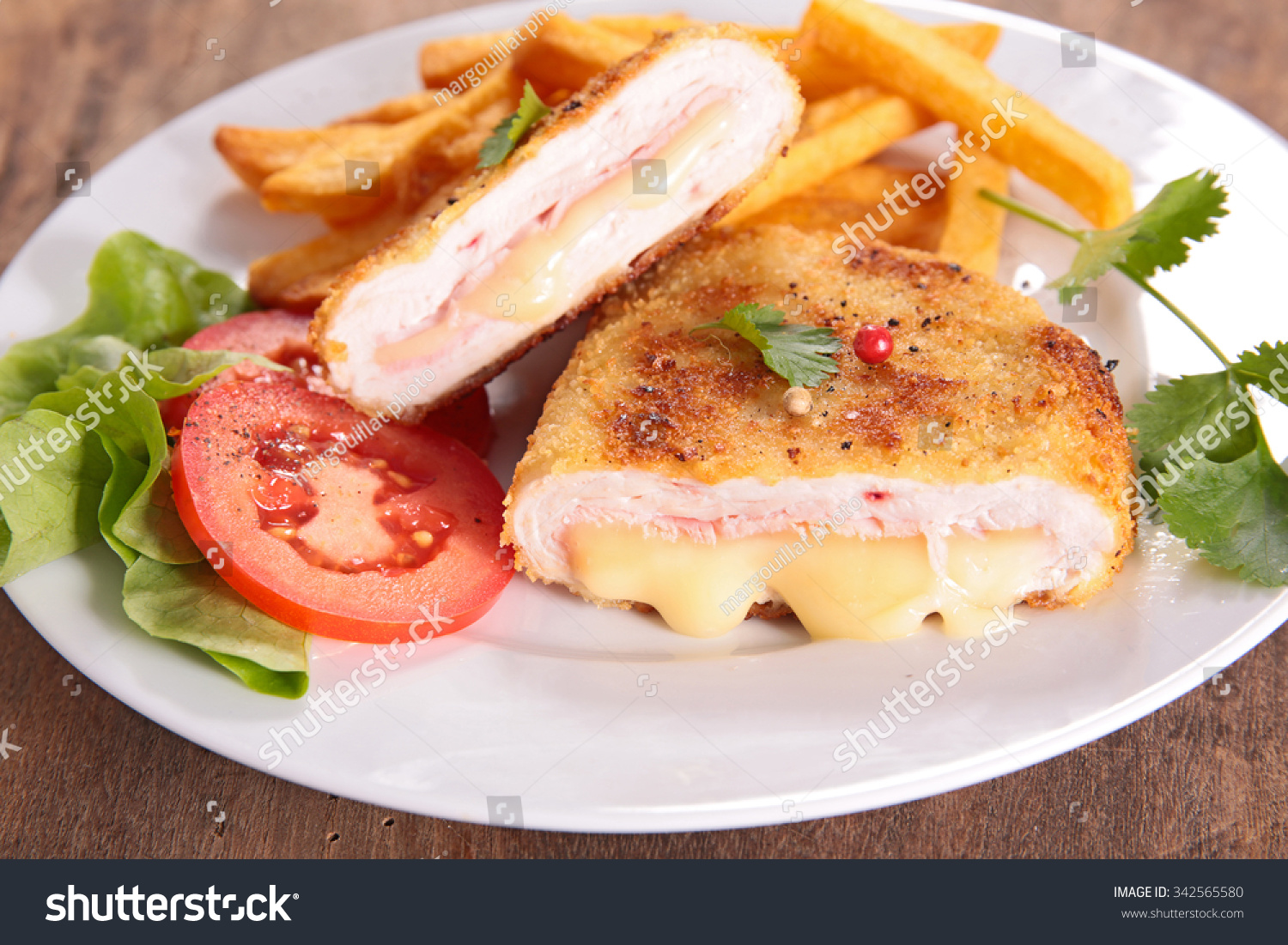 Cordon Bleu French Fries Stock Photo Edit Now