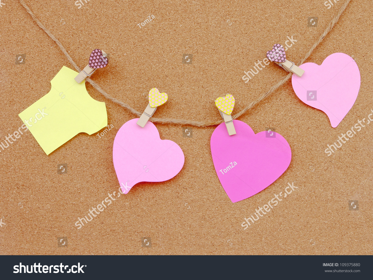 Download Cork Board Pink Yellow Notes Stock Image Download Now PSD Mockup Templates