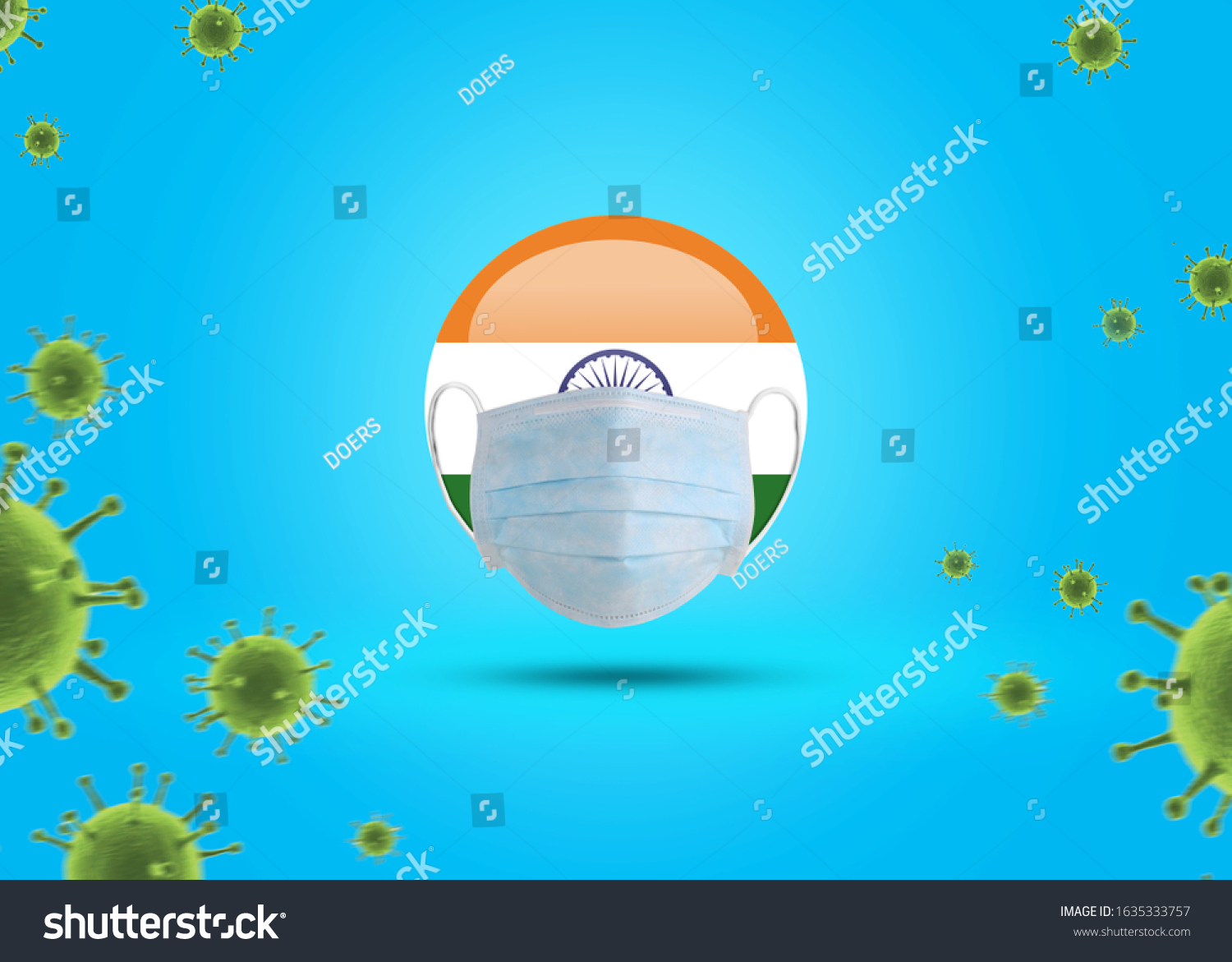 Coronavirus Corona Virus Concept India Put Stock Photo Edit Now