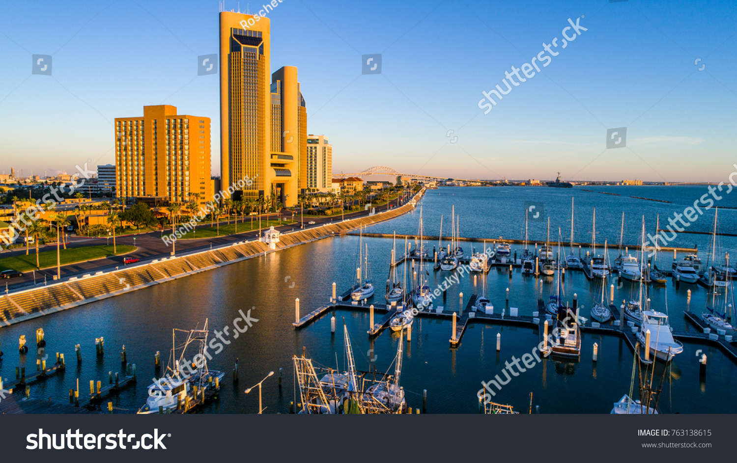 Corpus Christi Texas Skyline Cityscape Bayfront Stock Photo (Edit Now ...