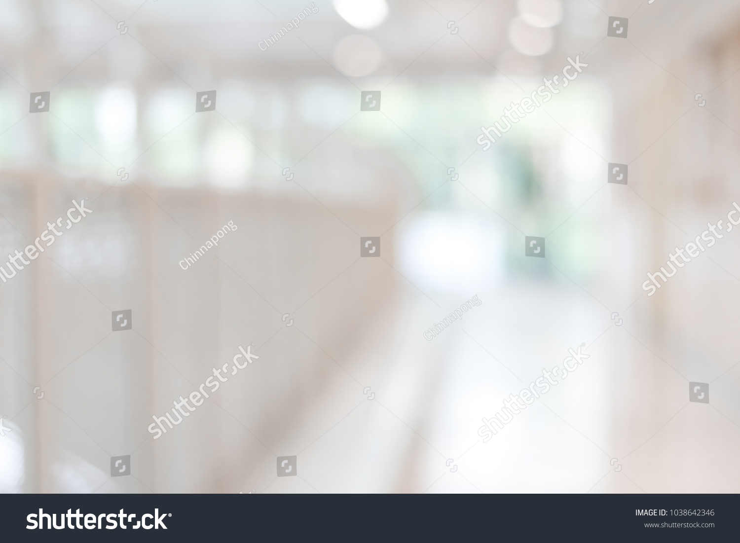 Corridor School Office Building Blur Background Stock Photo 1038642346 ...