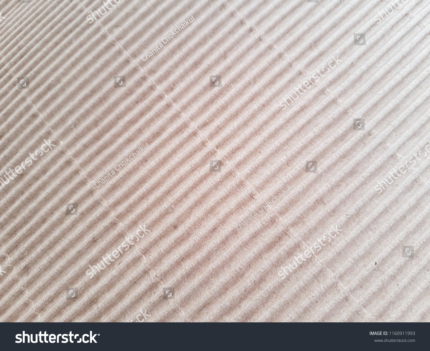 Corrugated Paperboard Brown Paper Board Texture Stock Photo 1160911993