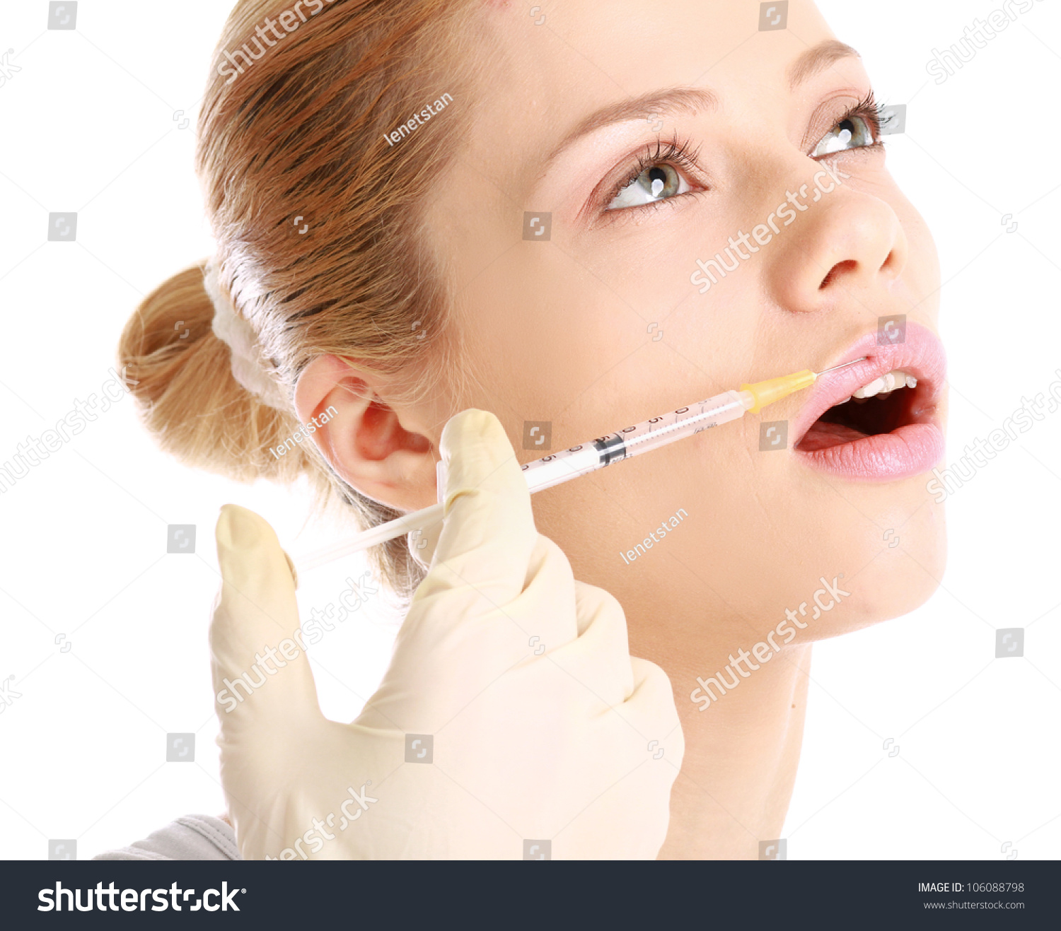 Cosmetic Medicine Injection , Isolated On White Background Stock Photo ...