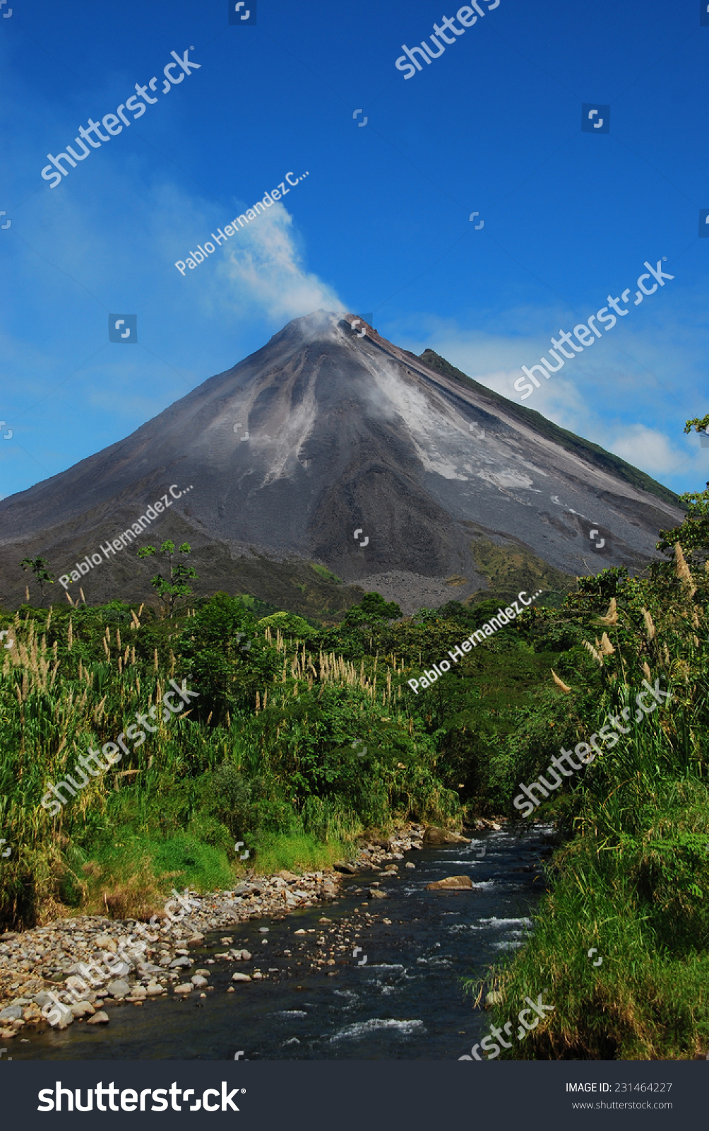 Costa Rica Arena Volcano Stock Photo 231464227 : Shutterstock