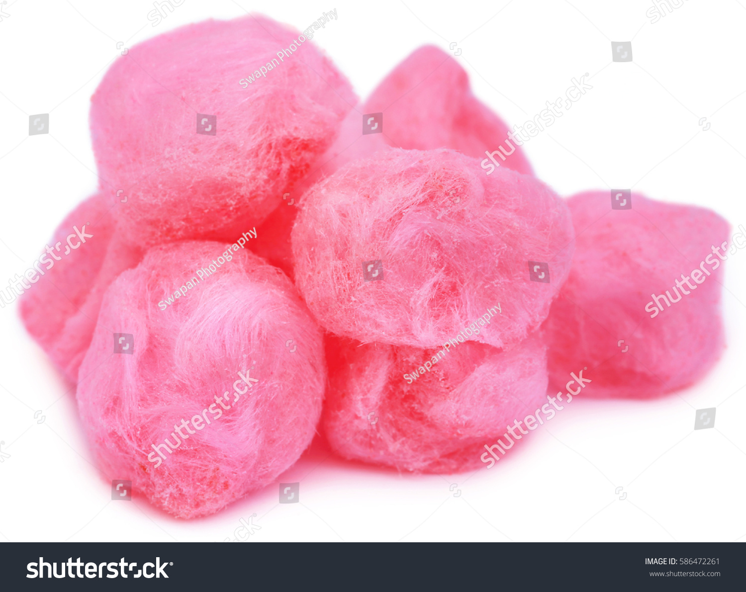 Cotton Candy Over White Background Stock Photo 586472261 - Shutterstock