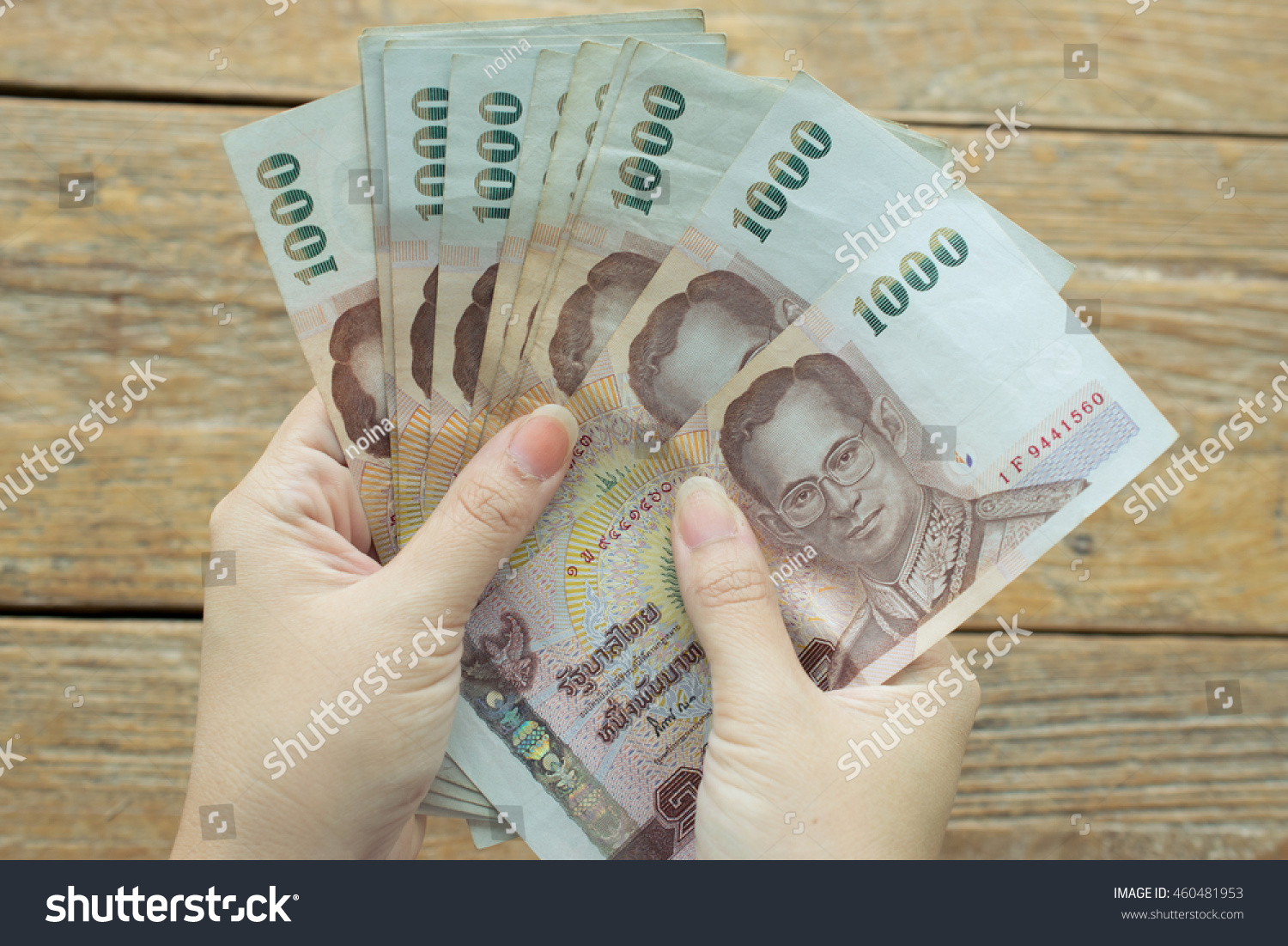 counting money thai baht notes stock photo 460481953 shutterstock