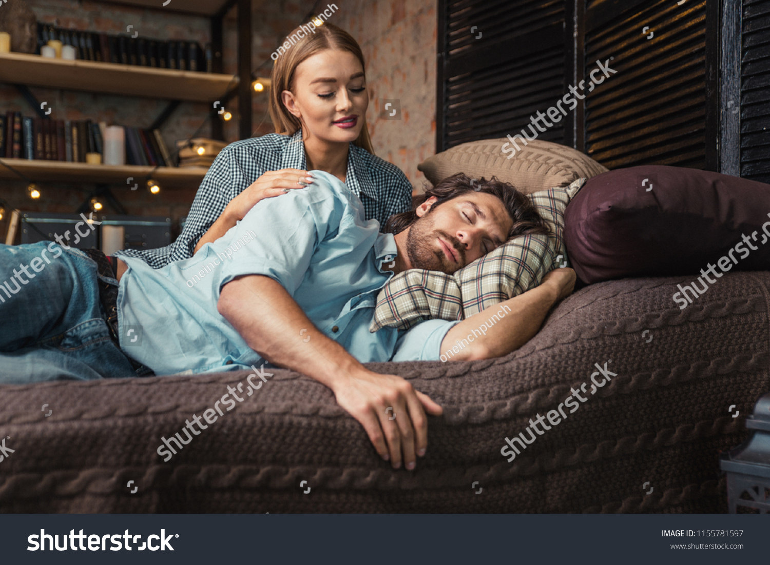 girl couple at home