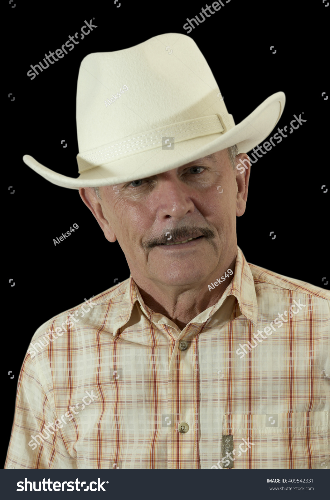 Cowboy In White Hat Stock Photo 409542331 : Shutterstock