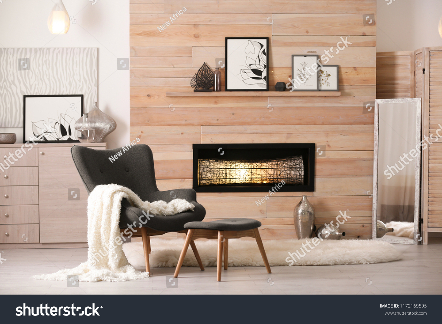 Cozy Living Room Interior Comfortable Furniture Stock Photo Edit