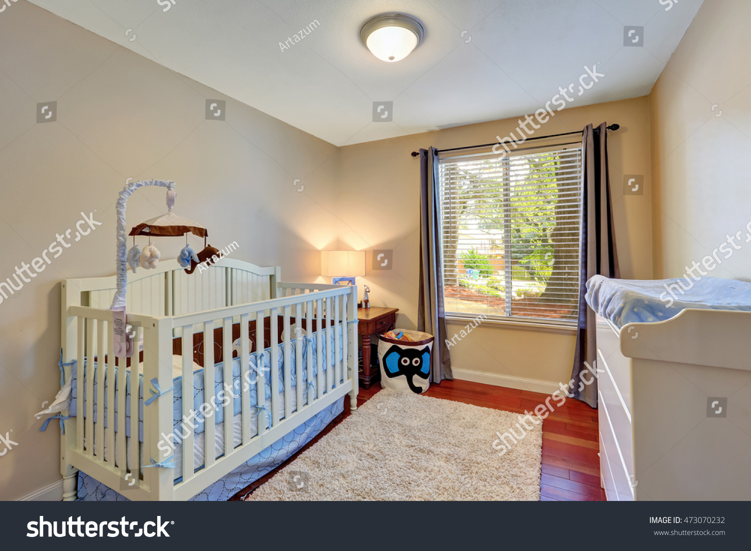 Cozy Nursery Room Crib Carpet Baby Stock Photo Edit Now 473070232