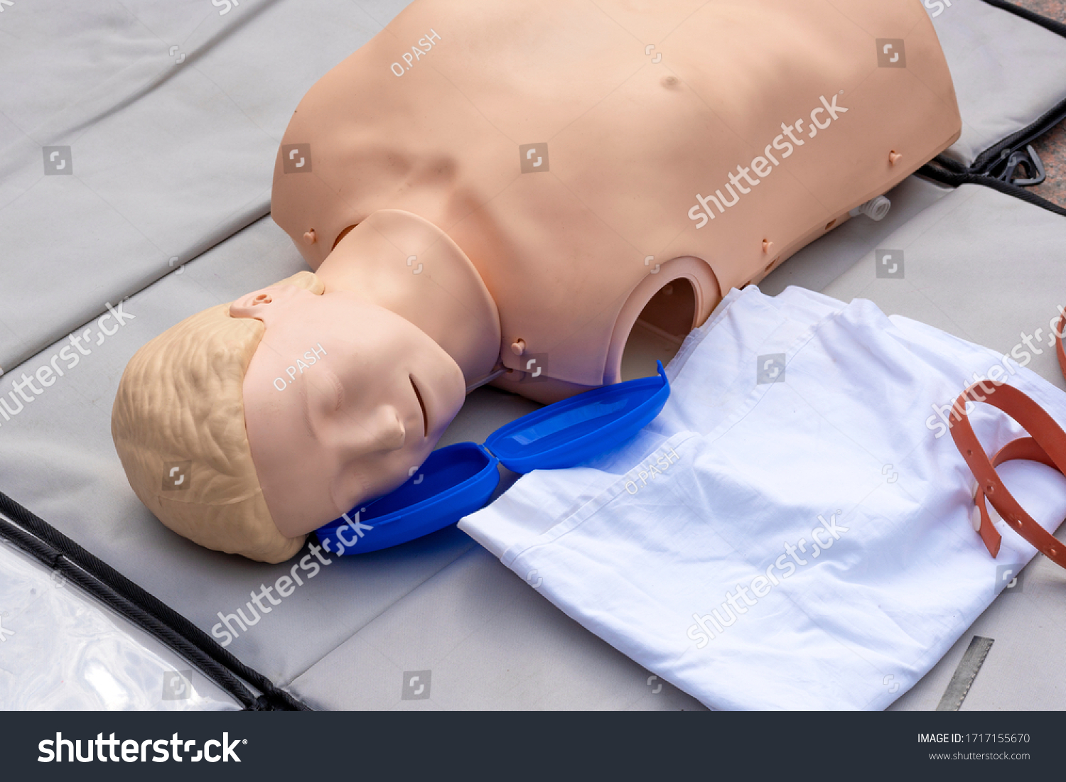 Cpr On Training Doll Resuscitation Mannequinresuscitation Stock Photo   Stock Photo Cpr On Training Doll Resuscitation Mannequin Resuscitation Technique On Dummy Cpr First Aid 1717155670 