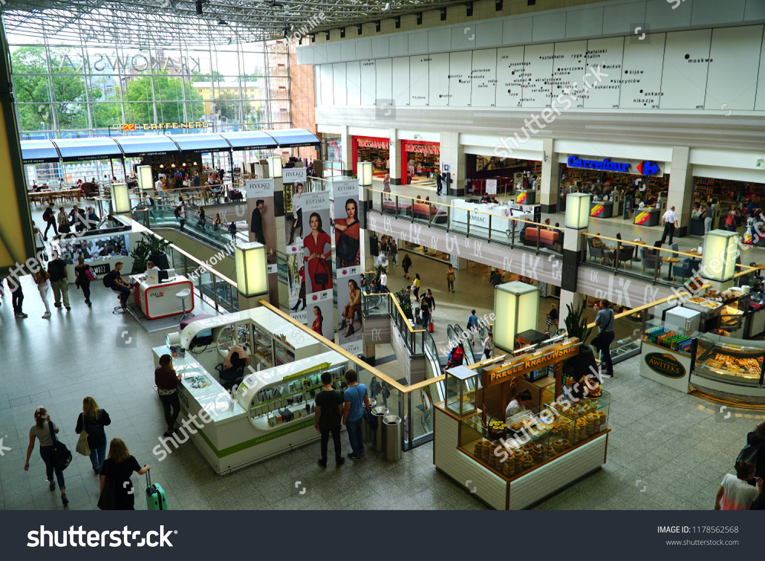 Cracowkrakowpoland 11 September 2018 Galeria Krakowska Stock Image