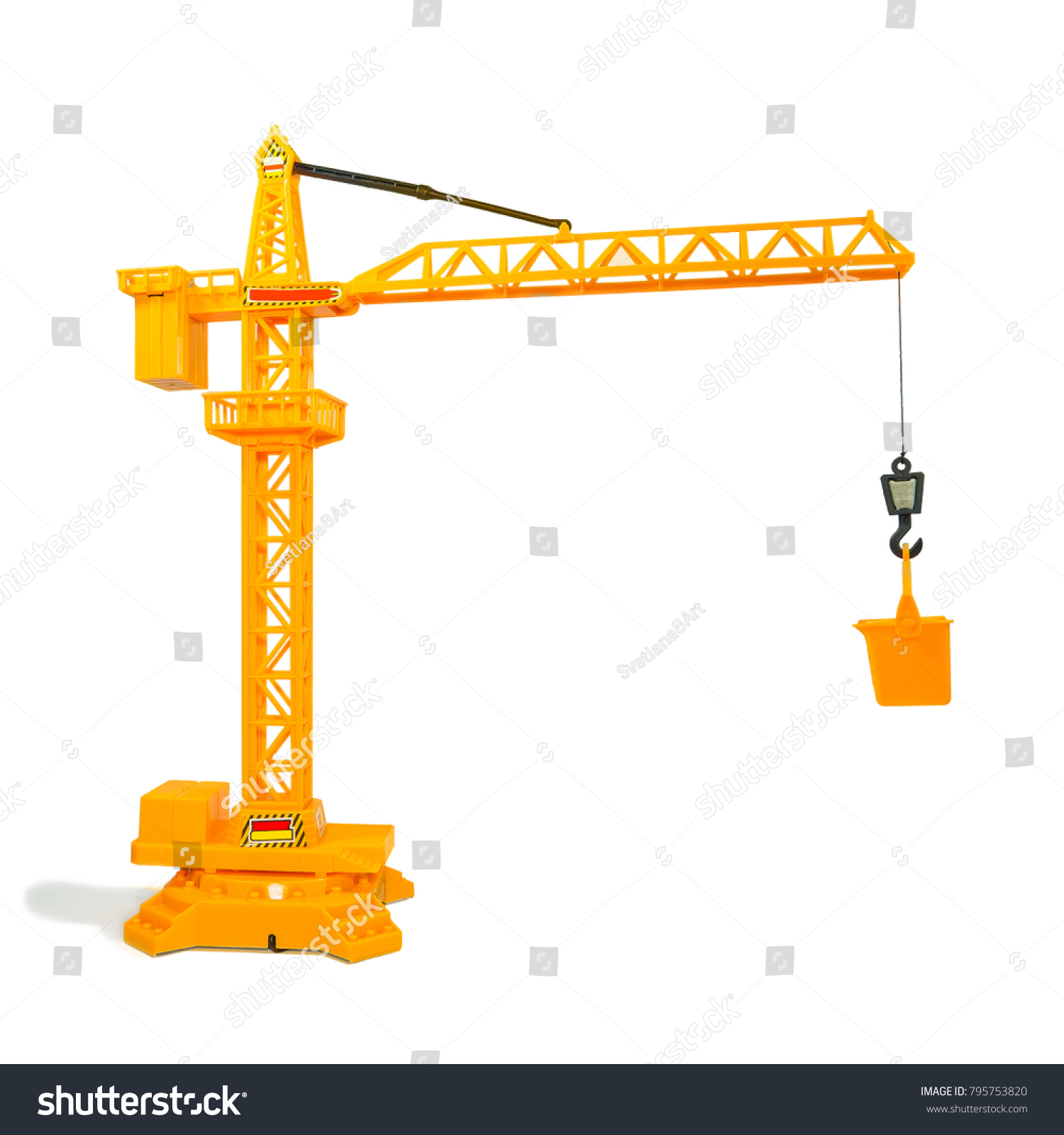 plastic toy crane