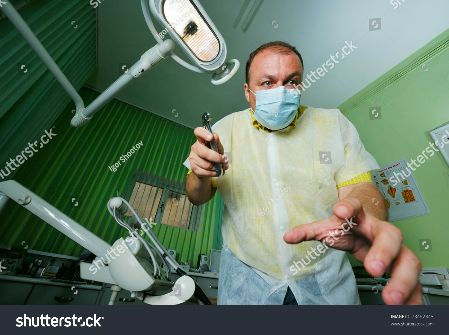 Crazy Dentist During Work Stock Photo 73492348 : Shutterstock