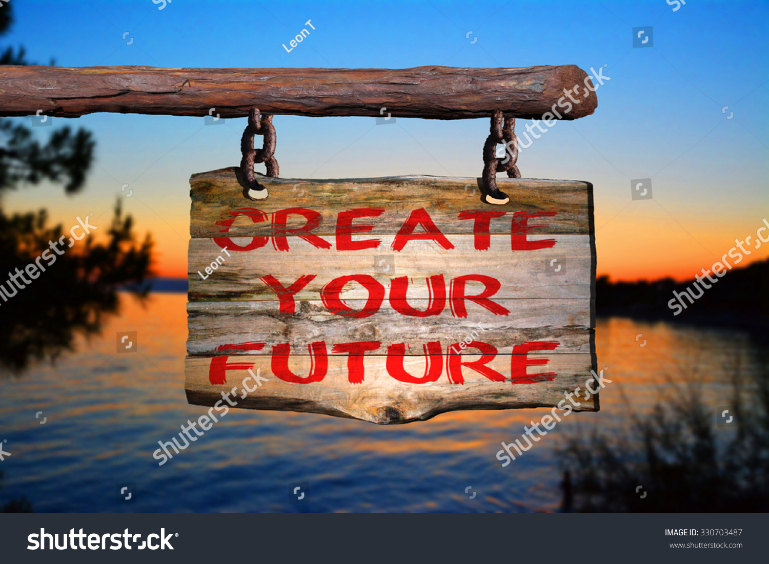 create-your-future-motivational-phrase-sign-stock-photo-330703487