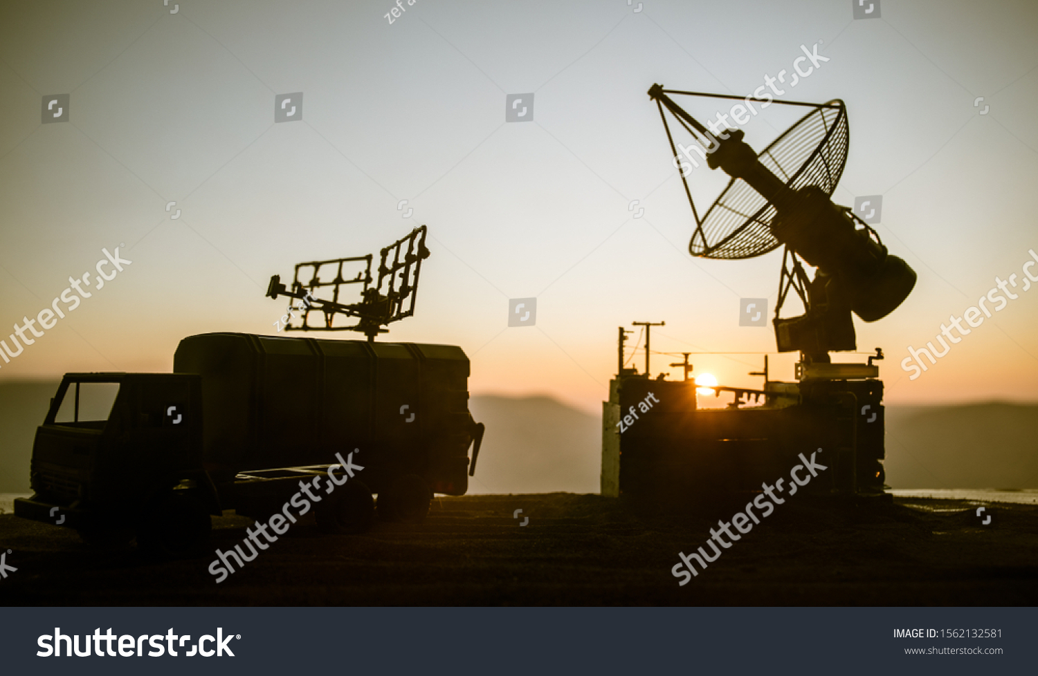 Creative Artwork Decoration Silhouette Mobile Air Stock Photo 