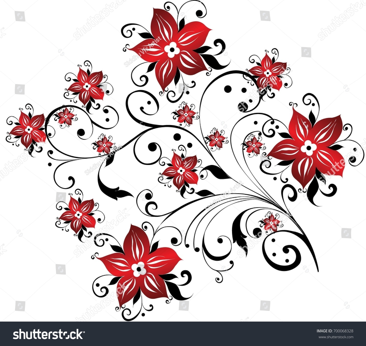 Creative Floral Designs Stock Illustration Shutterstock