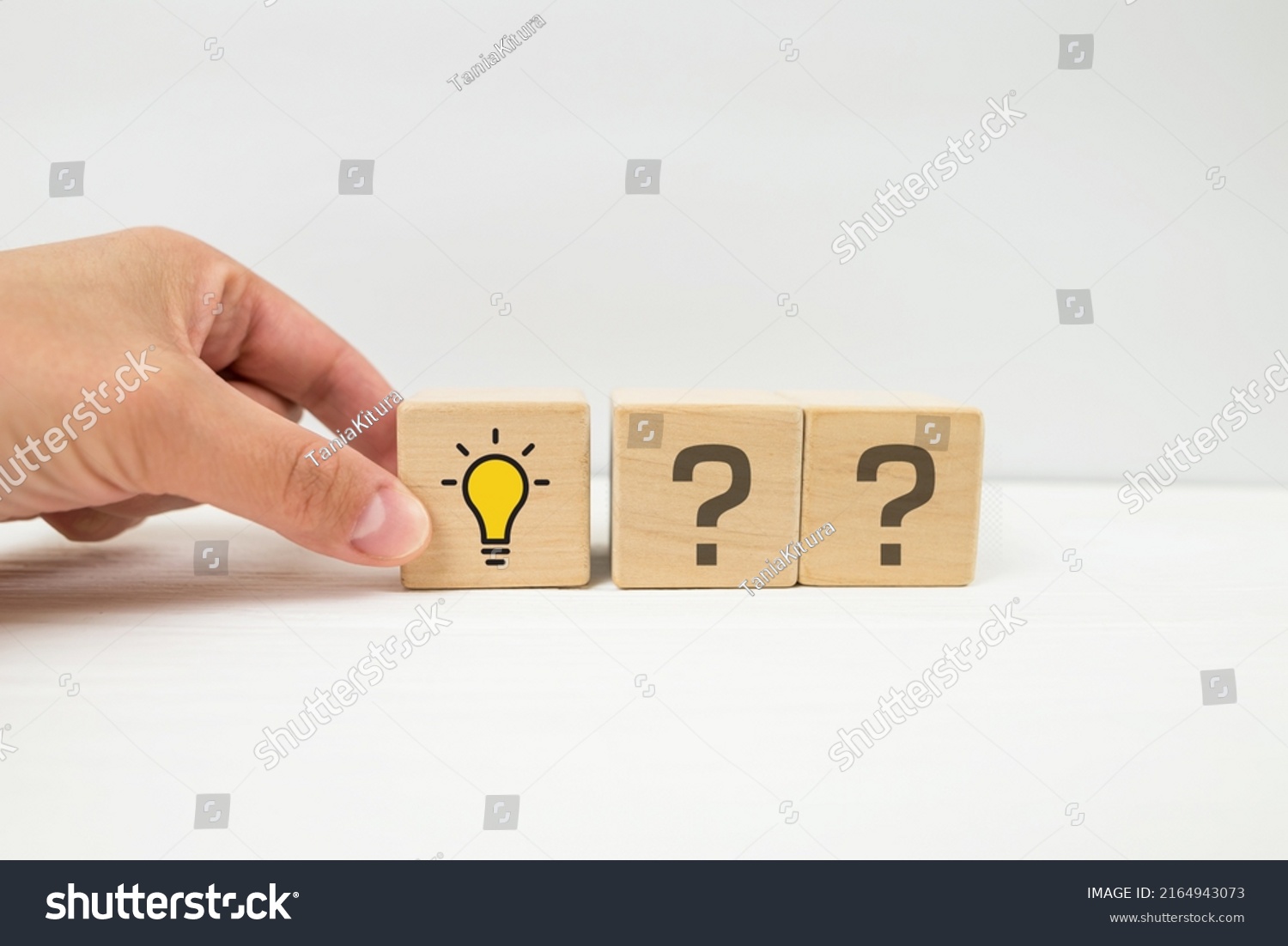 Creative Idea Innovation Concept Hand Picking Stock Photo 2164943073 ...