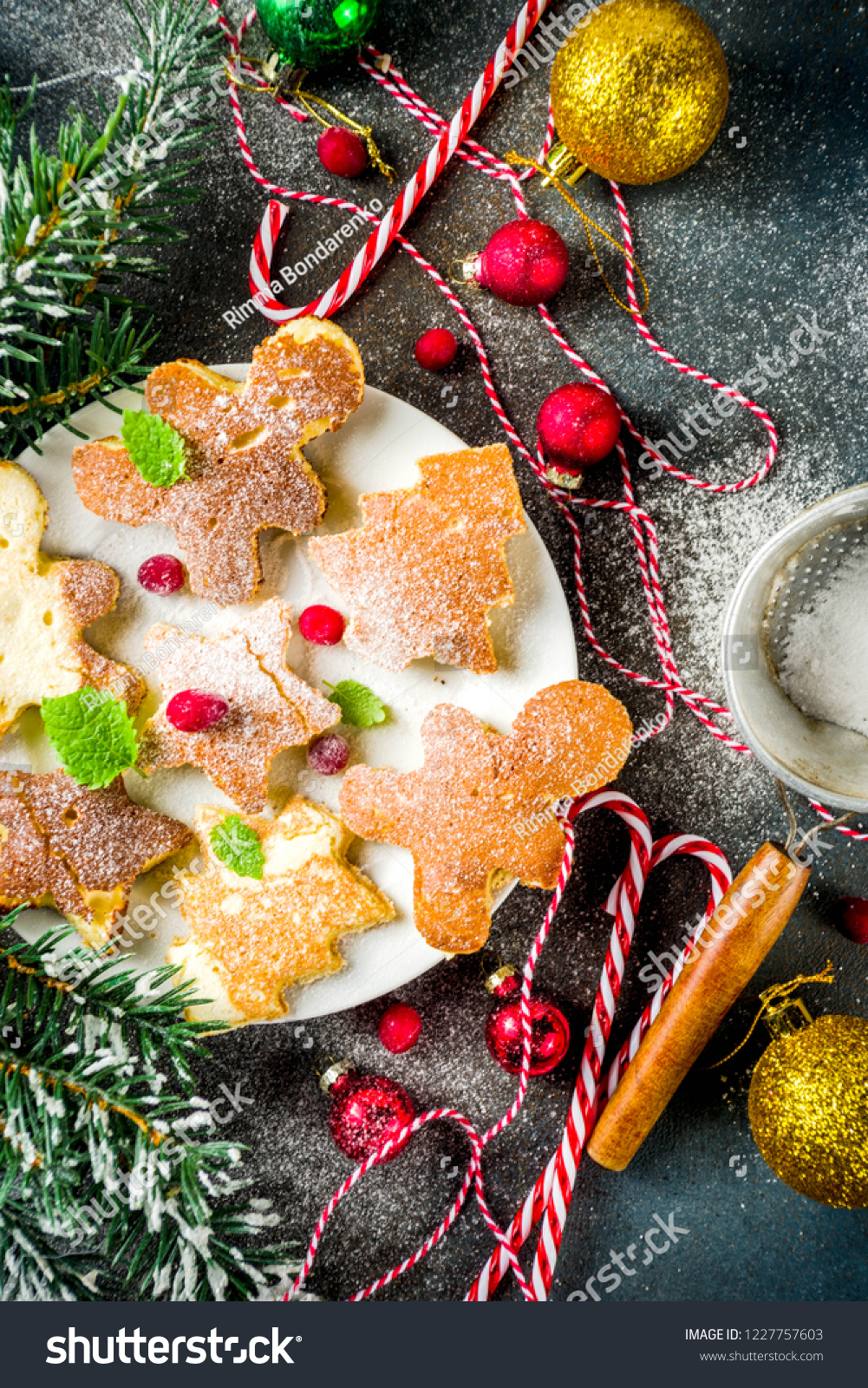 Creative Idea Xmas Breakfast Funny Christmas Stock Photo Edit Now