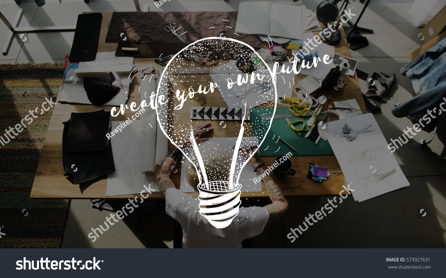 creative-your-own-future-phrase-overlay-stock-photo-573927631