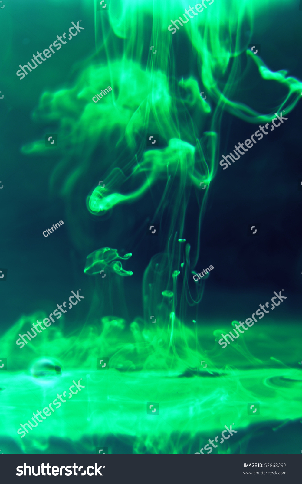 Creepy Green Smoke Abstract Background, Perfect For Witches Or Drug ...