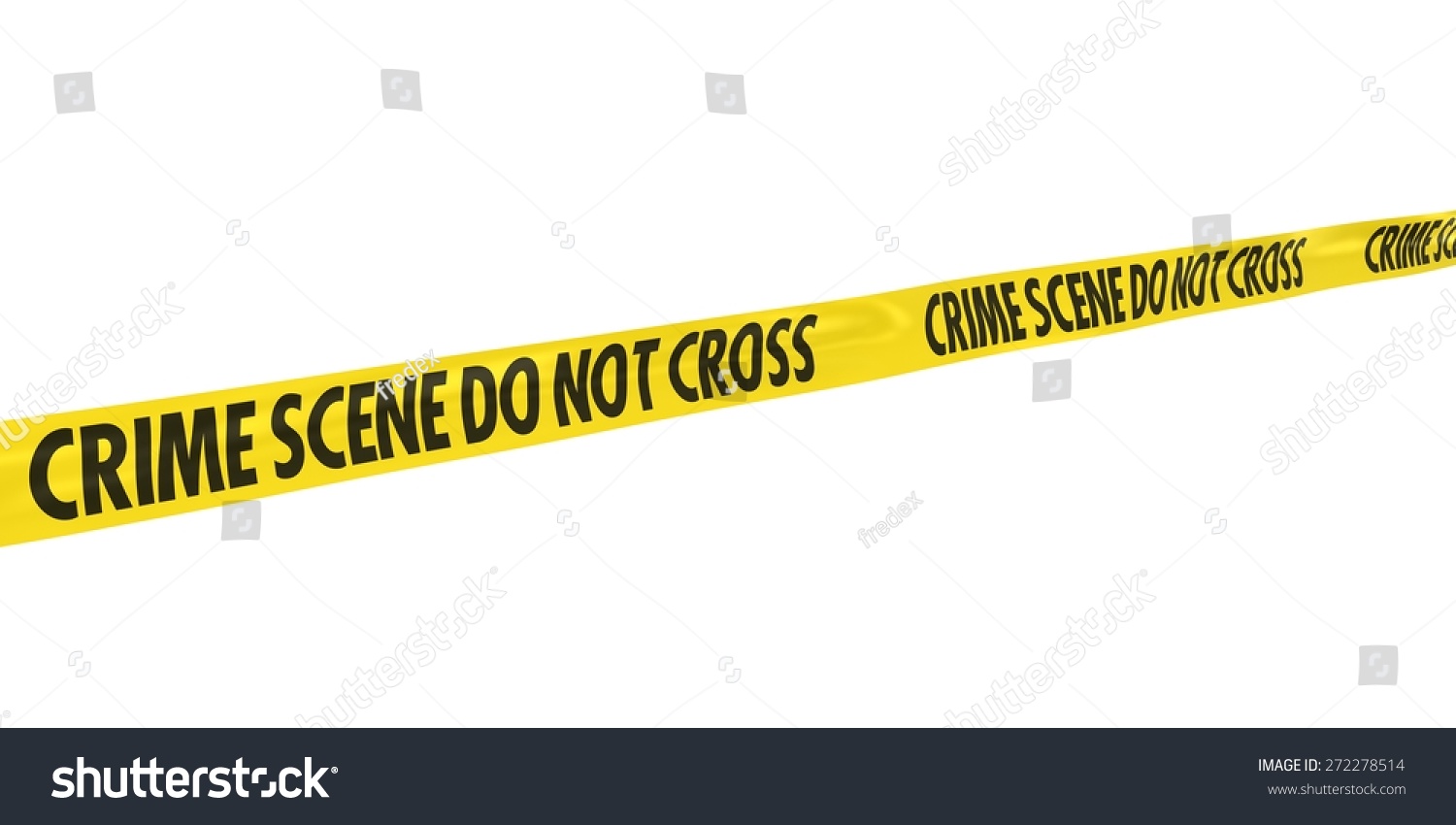 Crime Scene Do Not Cross Tape At Angle Stock Photo 272278514 : Shutterstock