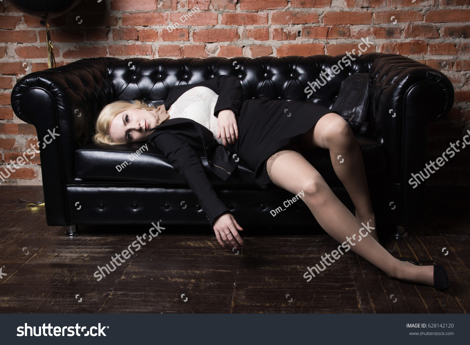 Crime Scene Imitation Strangled Business Woman Foto Stok 628142120 Shutterstock 2028