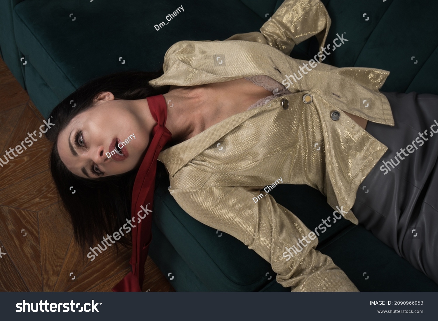 Crime Scene Strangled Business Woman Imitation Stock Photo Shutterstock